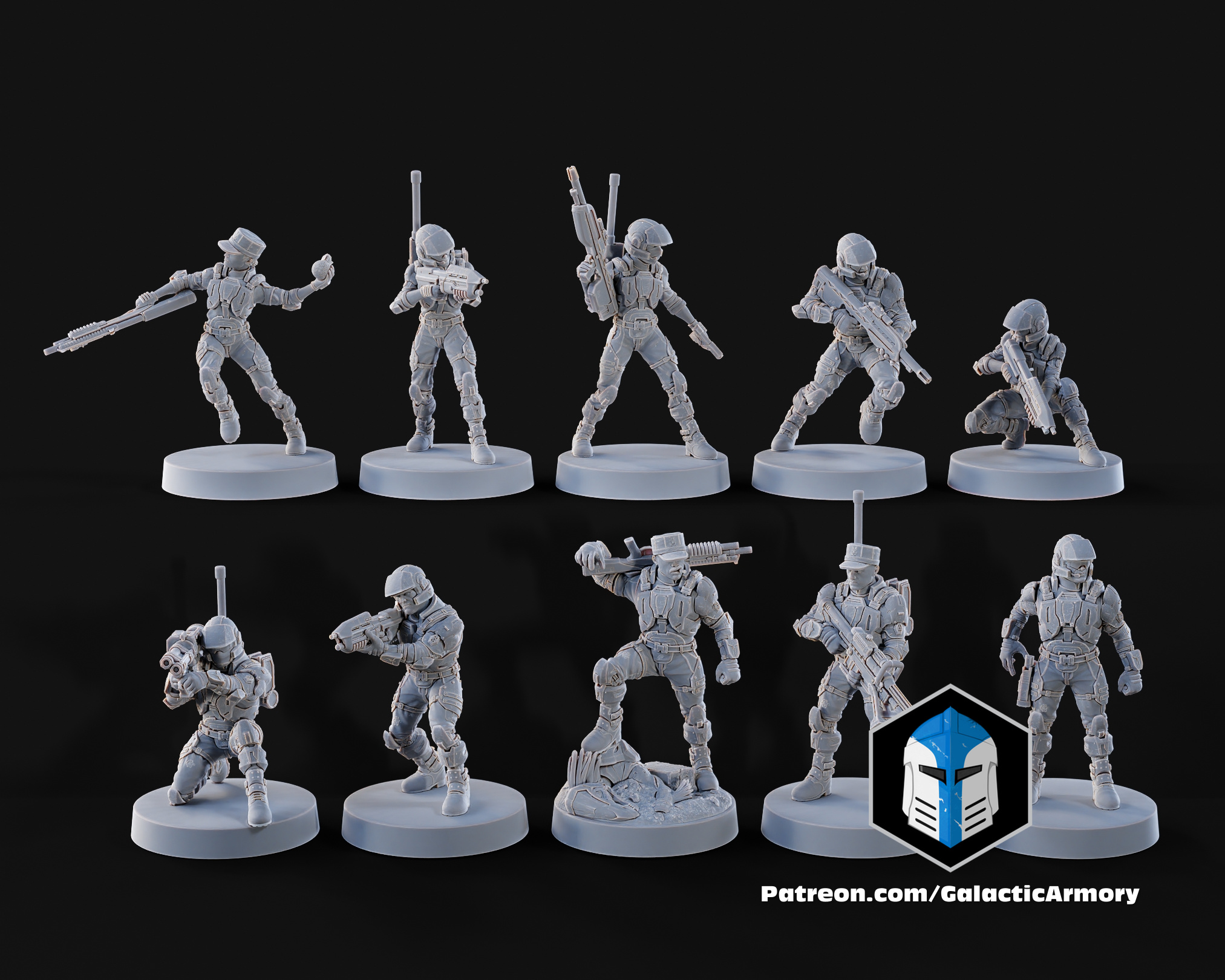 UNSC Marine Miniatures