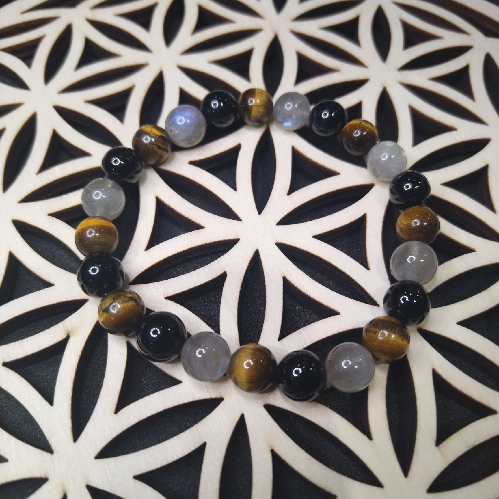 bracelet-creation-te-ora-protection-thérapeutes-enseignants-litho-lithothérapie-oeil-tigre-labradorite-tourmaline-1