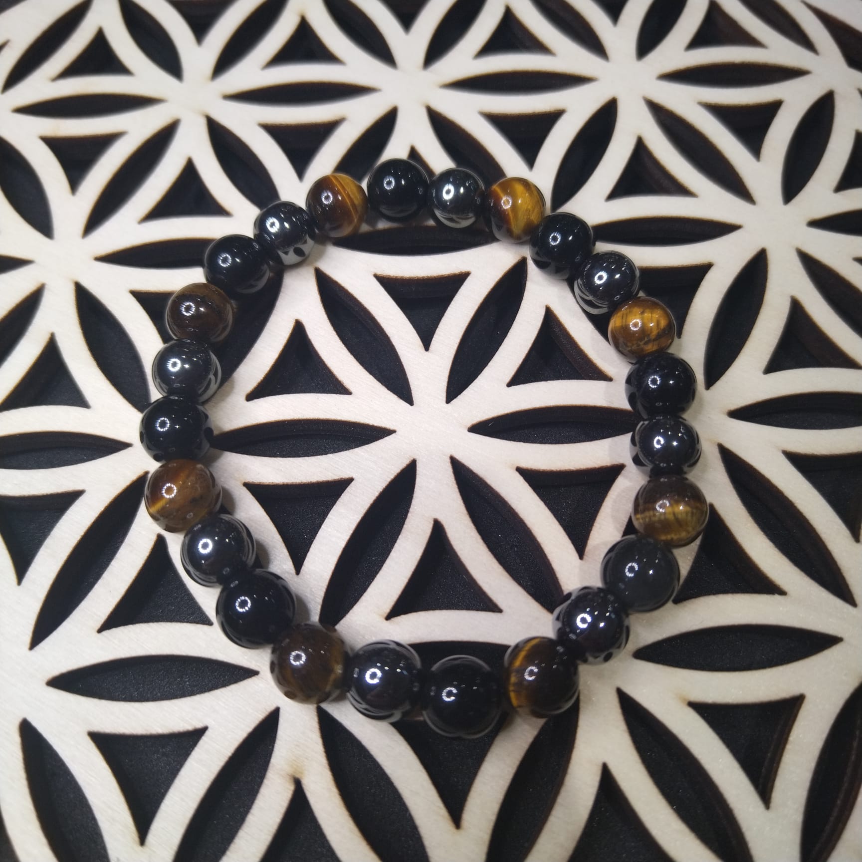 bracelet-creation-te-ora-protection-ancrage-litho-lithothérapie-oeil-tigre-hematite-obsidienne-1