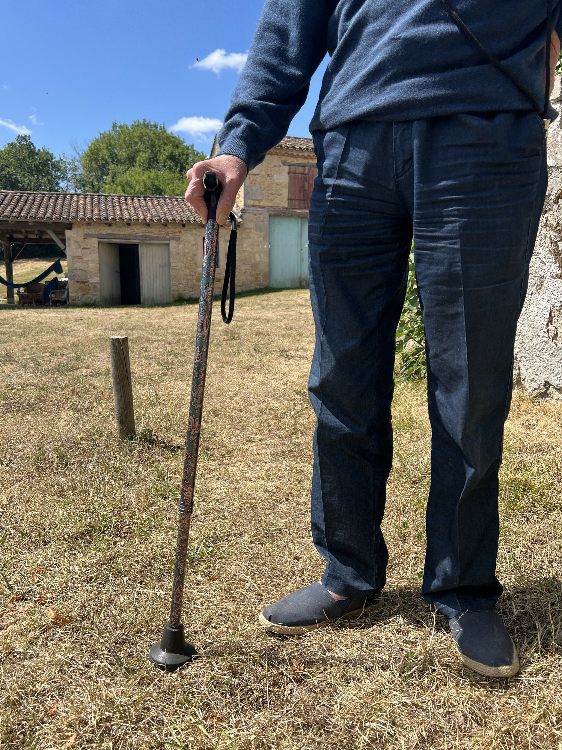 Canne avec embout