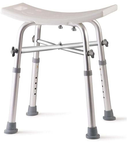 Dr. Kay\'s Adjustable Shower Chair for Inside Shower with Unique Heavy Duty Crossbar Supports, Shower Stool for Inside tub, Bath Stool, Adjustable Shower Chair for Elderly and Disabled, 350 lb