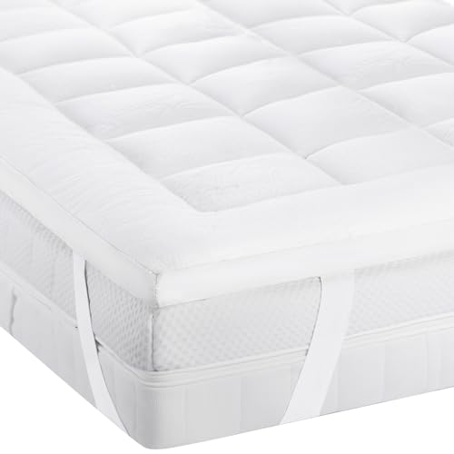 California King Mattress Topper 2 inch Viscose Made from Bamboo - Cooling Breathable Pillow Top Mattress Pad for Back Pain Relief - Deep Pocket Topper Fits 8-20 Inches Mattress