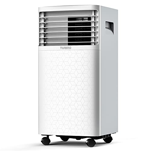TURBRO Greenland 10,000 BTU ASHRAE (6,000 BTU SACC) Portable Air Conditioner, Dehumidifier and Fan, 3-in-1 Floor AC Unit for Rooms up to 400 Sq Ft, Sleep Mode, Timer, Remote Included