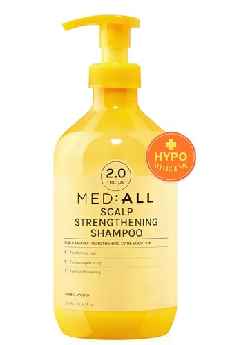 MEDIALL Scalp Strengthening Shampoo Herbal Woody 24.34 fl. oz.- Hair Thickening Shampoo for Men & Women | Organic Shampoo for Thinning Hair and Hair Loss