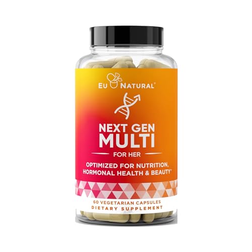 Next Gen Multivitamin for Women – 22 Optimized Vitamins for Immunity, Beauty, Brain, Energy, Bones and Heart – Vitamin C, D, E, K, Iron, B6 and DHA - 60 Vegetarian Soft Capsules (Packaging May Vary)