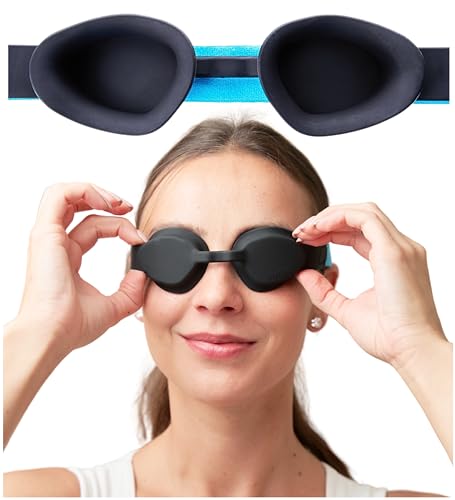 MyHalos Moisture Chamber Glasses for Dry Eyes - Soft Sleep Mask for Dry Eyes -Reusable Dry Eye Sleep Mask - Hydrating Sleep Mask & Moisture Goggles - Patent Pending