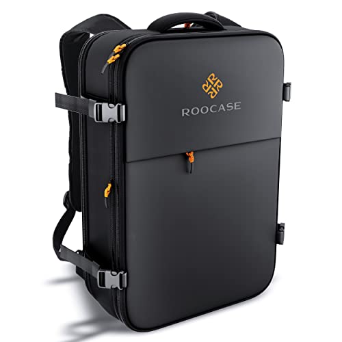 rooCASE Venice Travel Backpack 25L - 15.6 inch Laptop for Business Weekender Luggage Carry On Backpack for International Travel Bag for Men and Women, 2 FREE Packing Cubes Included
