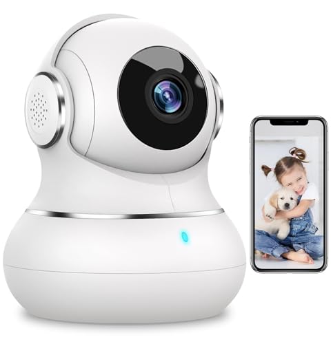 litokam Security Camera Indoor 2K, 360 Pan/Tilt Cameras for Home Security with Motion Detection, Baby Monitor Camera for Pet/Dog with Night Vision, WiFi Camera with App & 2-Way Audio (Only 2.4GHz