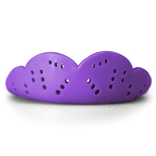 SISU Max Mouthguard, Purple Punch - 2.4mm Thin - Custom-Molded Fit - Slim Design - Remoldable Up to 20 Times - for Impact Sports - Non Toxic - Works with Braces