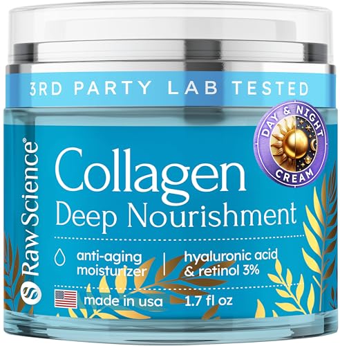 Anti-Aging & Wrinkle Moisturizer Face Cream for Women & Men - Day & Night Skin Care Facial Moisturizer, Collagen, Retinol, Hyaluronic Acid, Deep Moisture Face Neck Décolleté Cream, Non-Greasy Formula