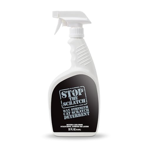 Emmy\'s Best EBPP Stop The Scratch Cat Spray Deterrent for Kittens and Cats 32oz - Non-Toxic, Safe for Plants, Furniture, Floors and More Cat Deterrent Spray with Rosemary Oil