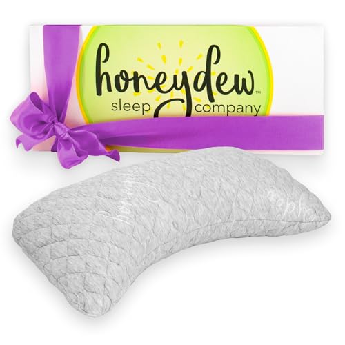 Honeydew Essence Side Pillow- The Ultimate Luxury Neck Pillow- Fully Adjustable Support for Neck Pain Relief- Made in USA- Enhanced, Hypoallergenic Patented Cooling Pillow Fill - Queen (Pack of 1)