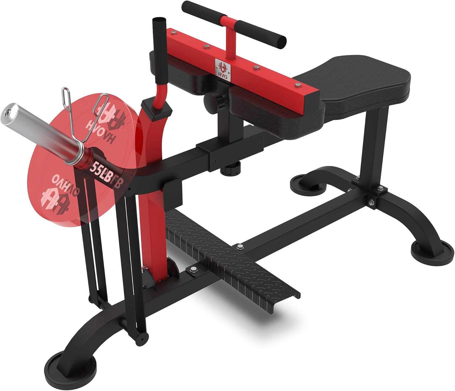 HVO Seated Calf Raise Machine: Calf Machine Home Gym Calf Workout Machine Red Seated Calf Raise Machine