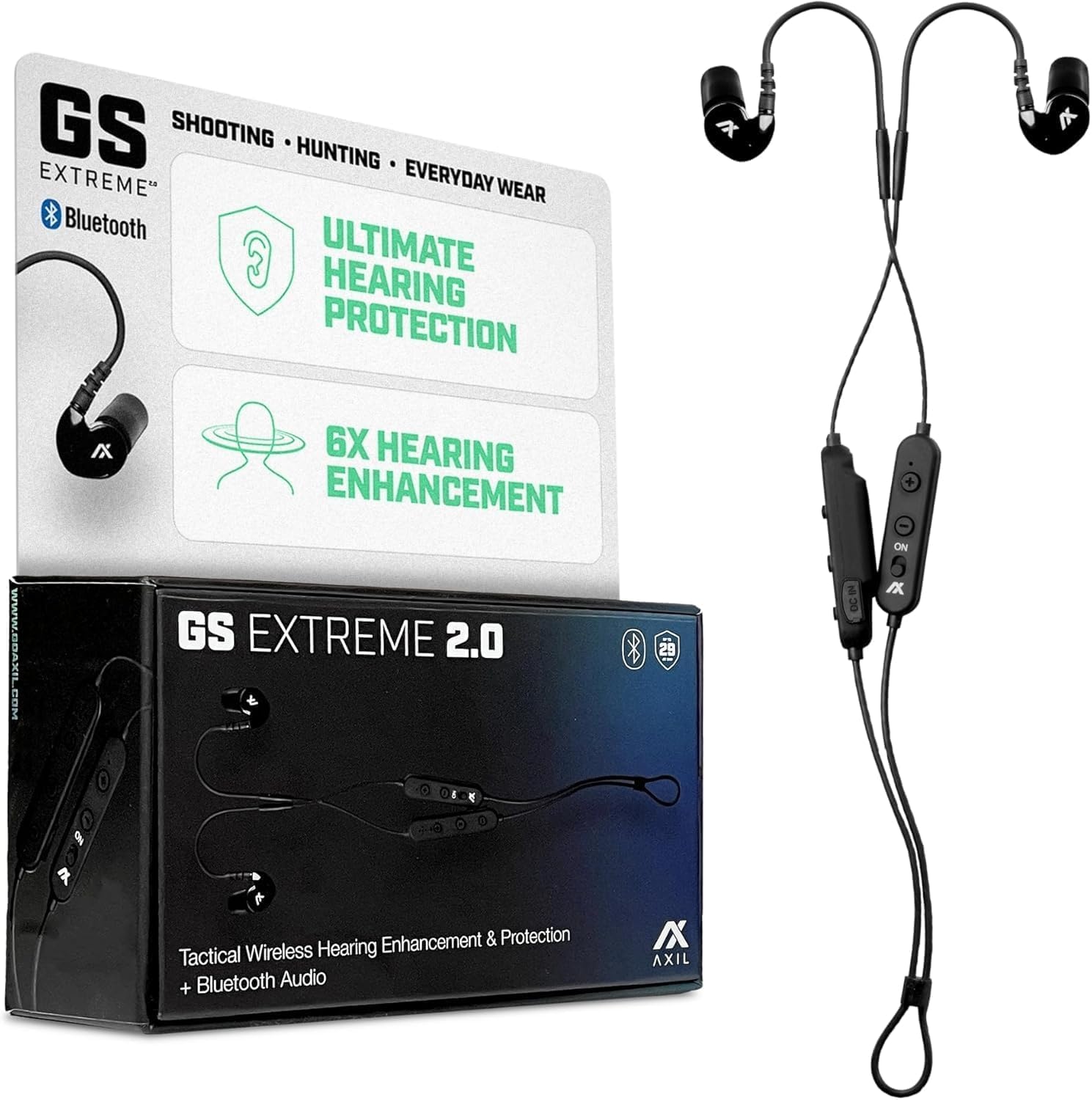 AXIL GS Extreme 2.0 Ear Buds - Wireless Noise Isolation Earbuds
