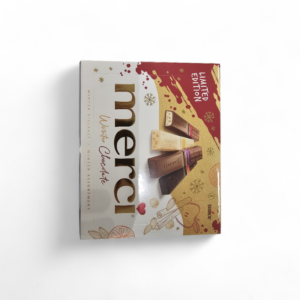 Merci winter chocolate