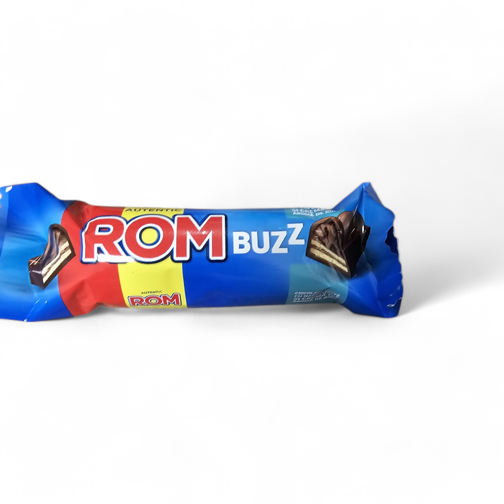 Rom buzz , ciocolată cu napolitana si cremă cu aromă de rom