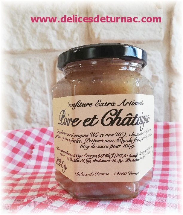 Confiture POIRE et CHATAIGNE