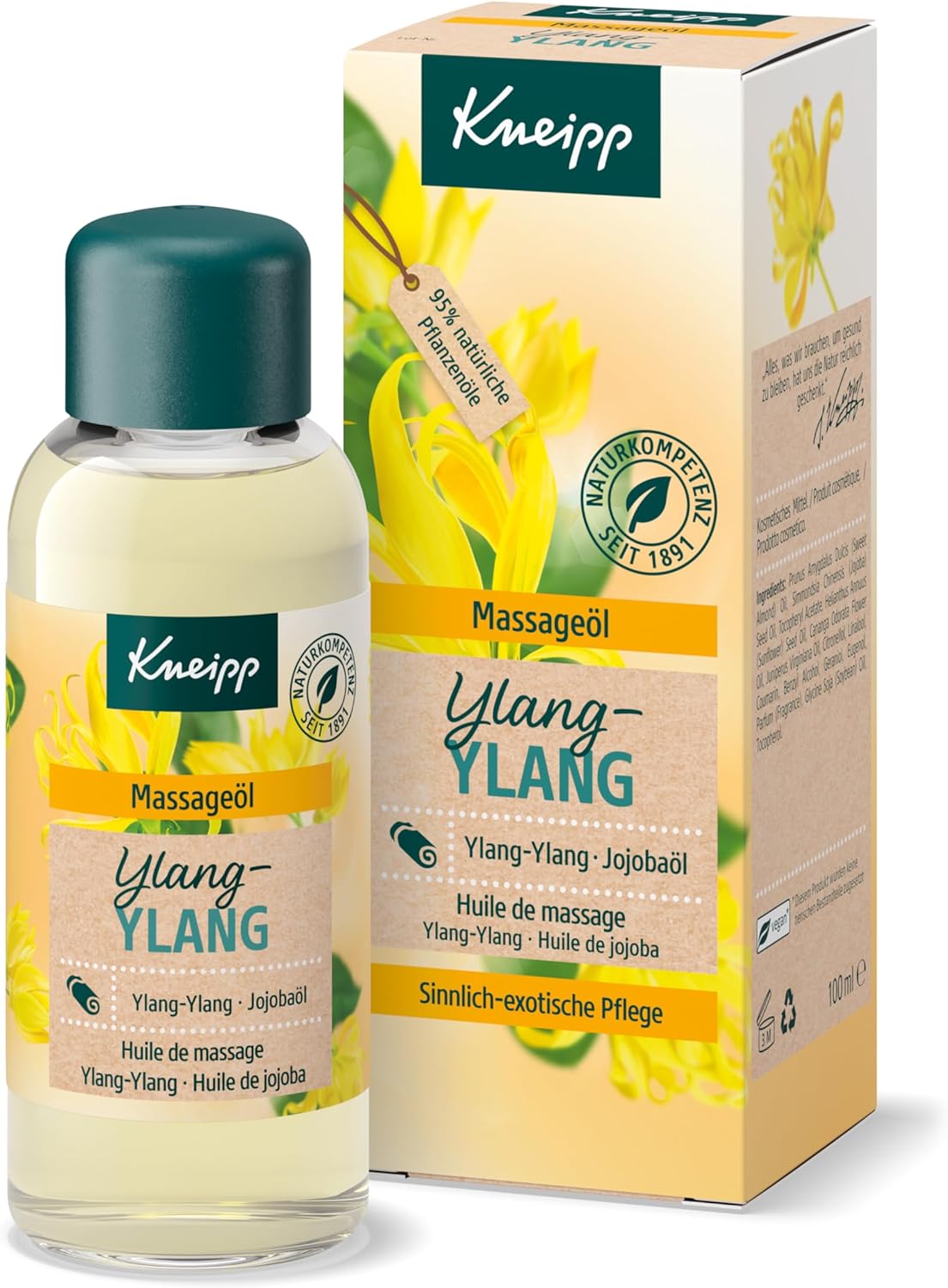 Kneipp Ylang Ylang Nourishing Massage Oil 100 ml by Kneipp