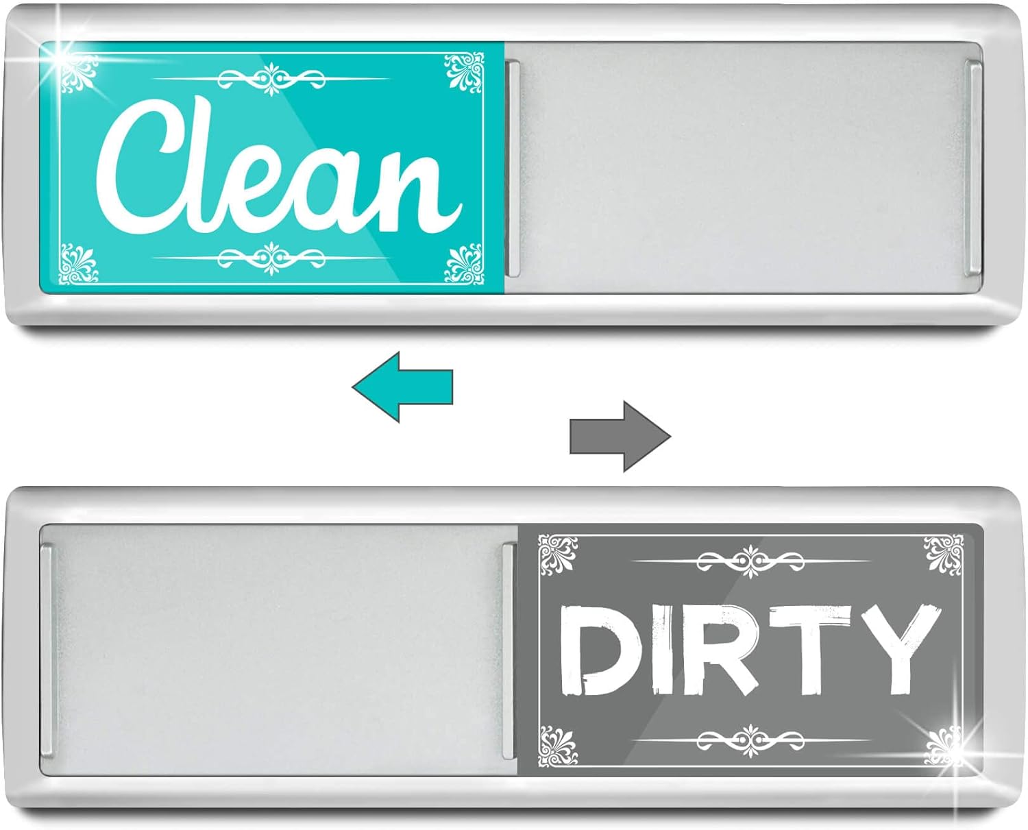 Dirty Clean Dishwasher Magnet,Dishwasher Magnet Clean Dirty Sign Magnet for Dishwasher Dish Bin That Says Clean or Dirty Dish Washer Refrigerator for Kitchen Organization and Storage Necessities Green