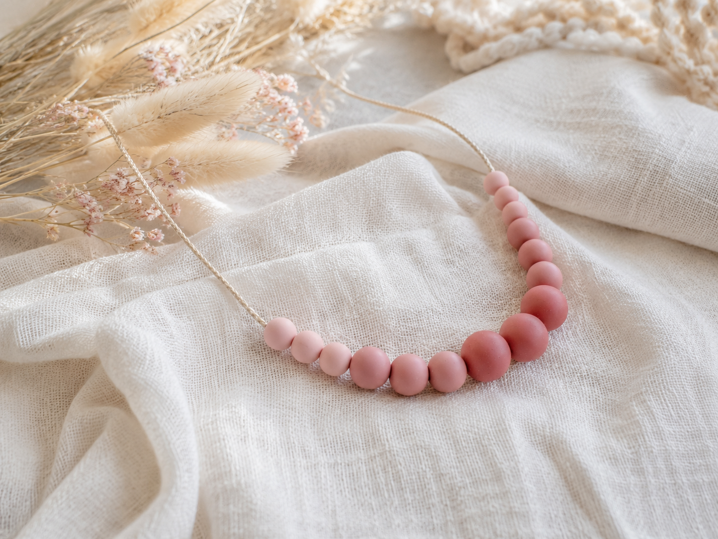 Collier femme silicone collier dallaitement  Vague Terracotta