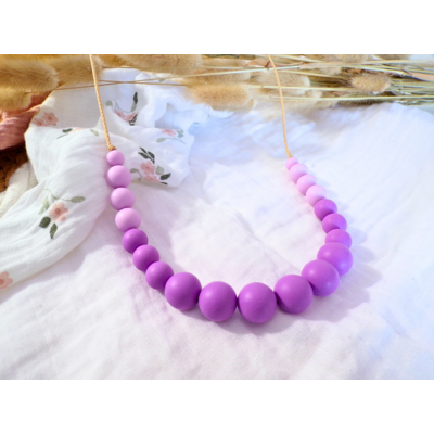 collier allaitement silicone orchidée majolieperle