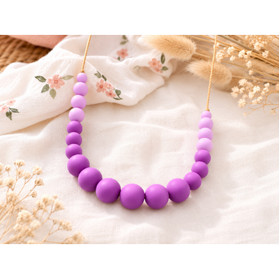 Collier femme silicone orchidée