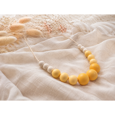 Collier femme silicone collier d'allaitement  Vague Melon
