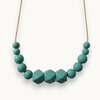 Collier femme silicone waterproof Ondine vert
