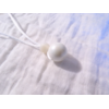 Collier femme silicone tendance Clara Blanc | Majolieperle