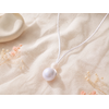 Collier silicone femme chic et léger Clara blanc nacré