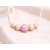 Collier silicone femme perle d'émotion Amour Rose