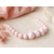 Collier femme silicone rose poudrée