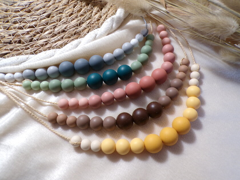 Colliers femme silicone Collection Ondine Ligne Vague