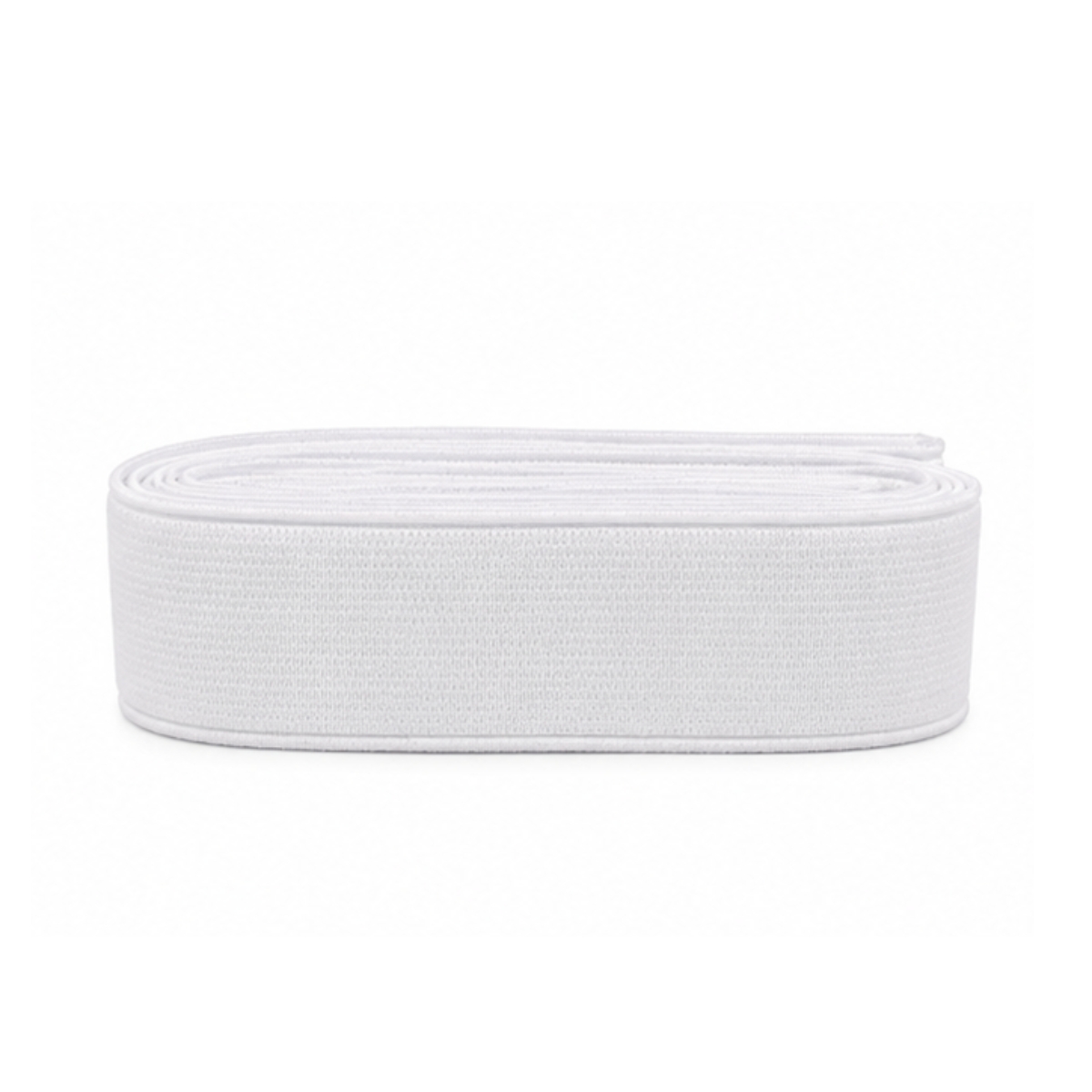 élastique côtelé blanc 30 mm 55 cm