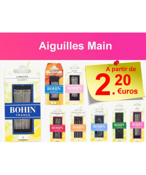 Aiguilles main Bohin