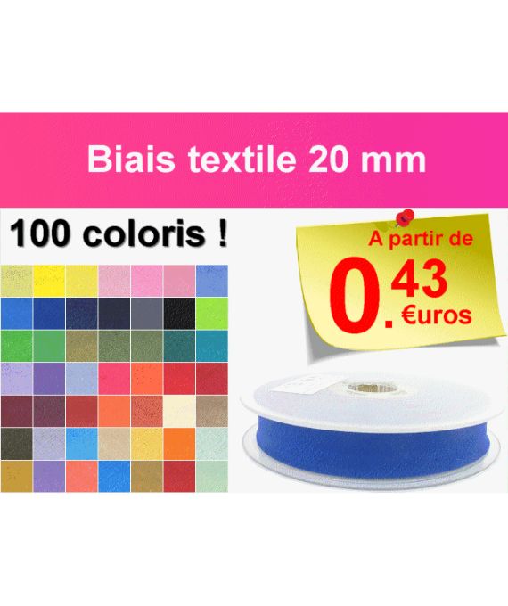 Biais textile 20 mm
