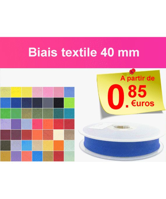 Biais textile 40 mm