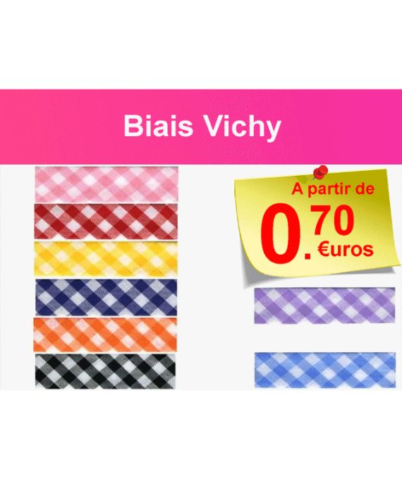 Biais vichy 20 mm