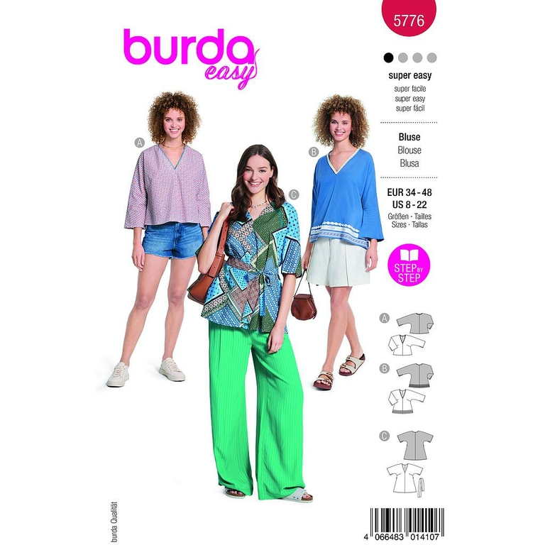 Burda B6006 Patron De Couture, Papier, Divers, 34-48
