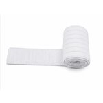 coupon élastique gros grain blanc déstockage