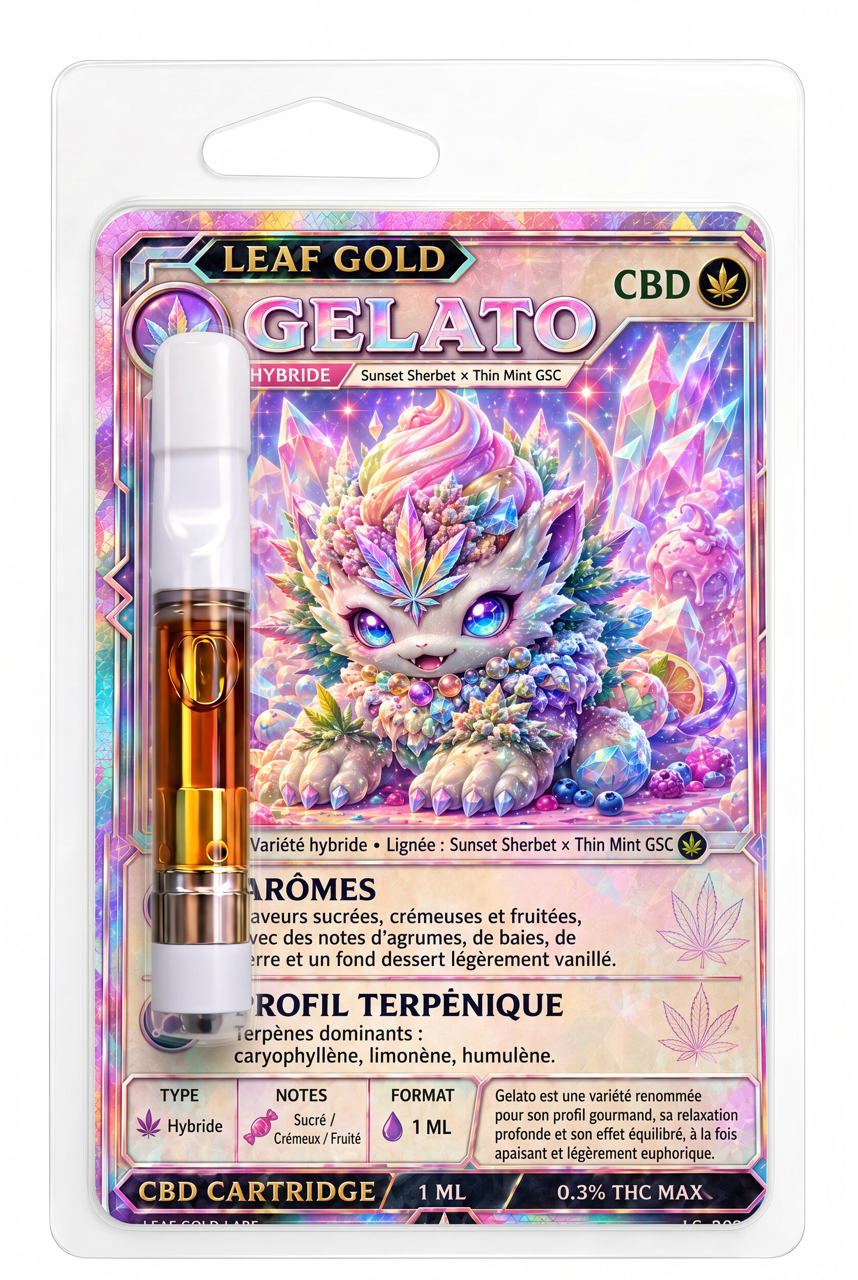 CARTOUCHE THCA CBD GELATO