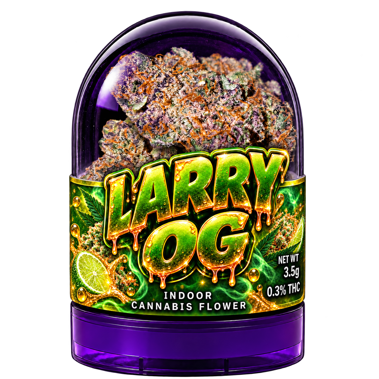 Pot de fleurs de cannabis LARRY OG