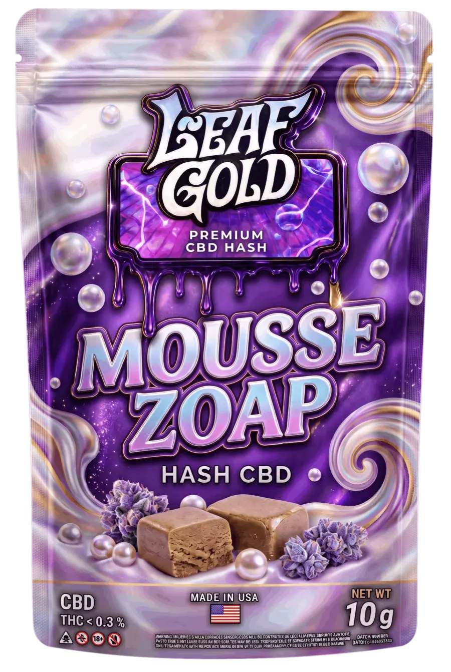 Mousse Zoap CBD Leaf Gold