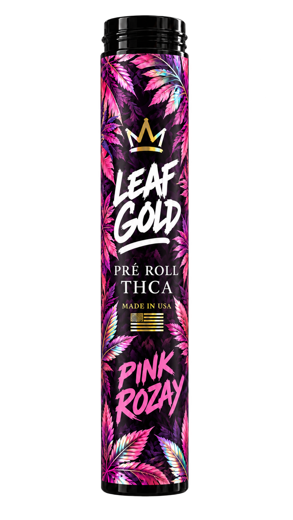 leaf-gold-pre-roll-thca-pink-rozay-holographique-detoure