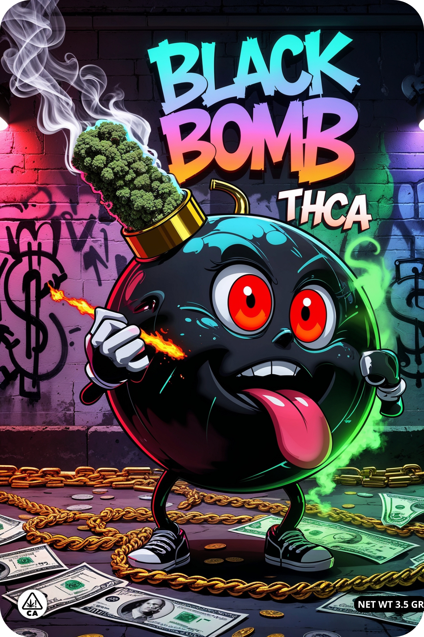 Acheter Black Bomb THCA USA en ligne – variété rare chez Leaf Gold