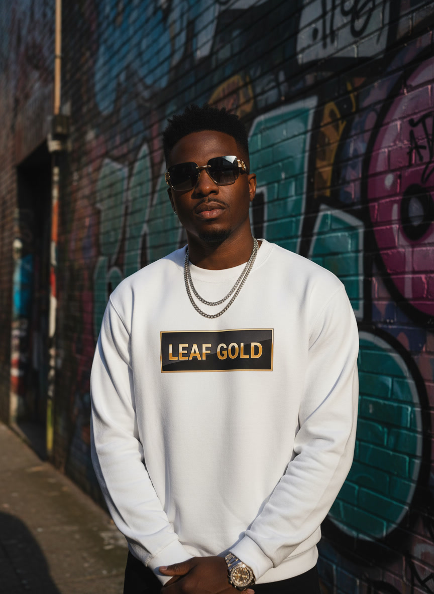 LEAF GOLD CLOTHING , VETEMENT CANNABIS , PULL CANNABIS (2)