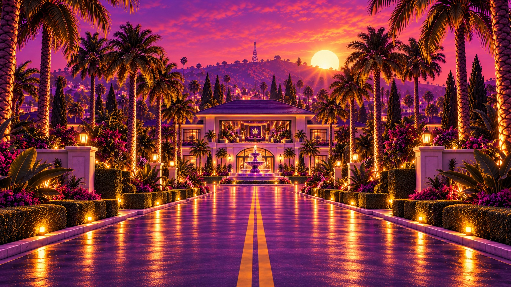 Le quartier californien illustré Leaf Gold