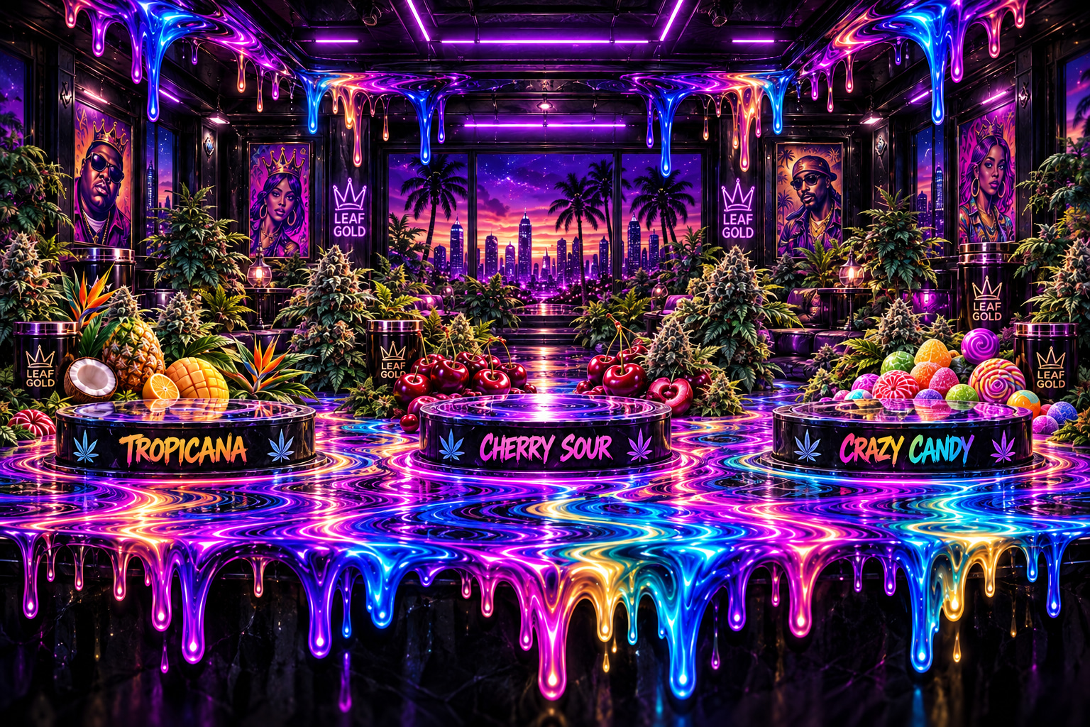Galerie Leaf Gold : Tropicana, Cherry Sour, Crazy Candy