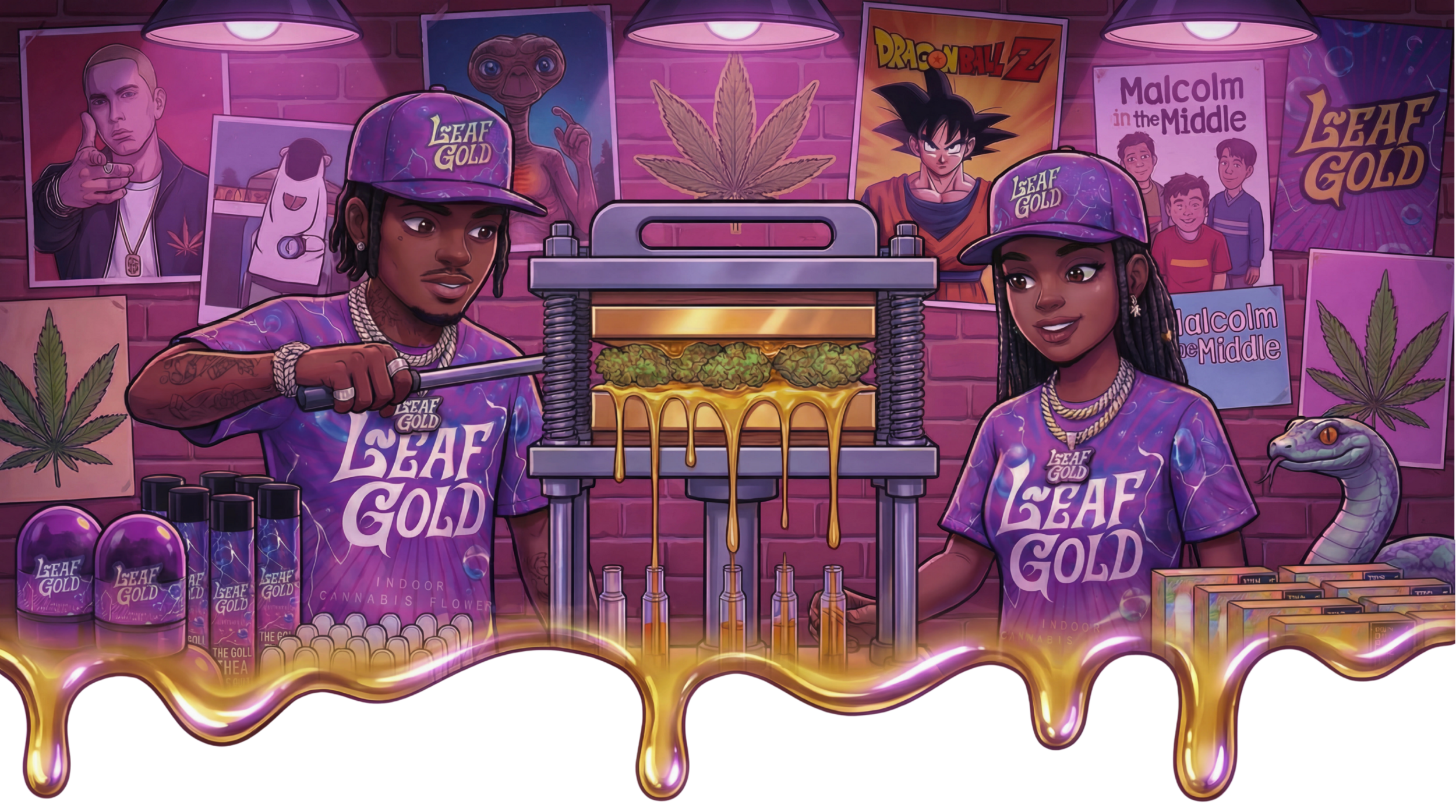 Leaf Gold Banner
