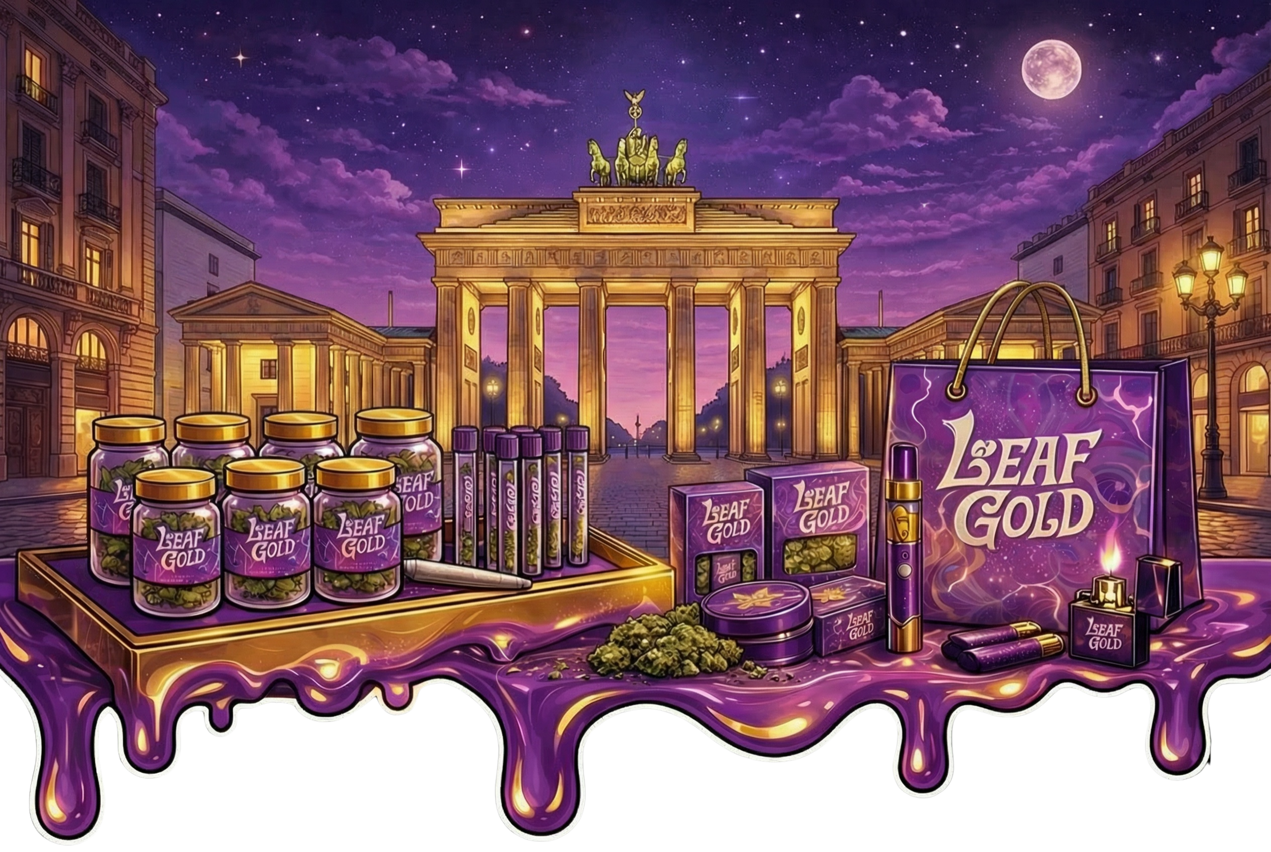 Leaf Gold Banner - THCA Deutschland